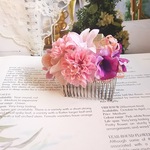 *＊Kazariya*＊〈送料無料〉ぴんきーなちゅらる📍甘く優しいアンティークピンクの薔薇とパンジーのなちゅらるこーむ*＊*＊