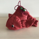 《Gさまオーダー》大きい金魚の巾着（紅）