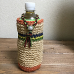 🉐🉐送料無料780円→500円に下げました  🌻💦500〜650ml  麻紐のペットボトルカバー  ホルダー