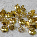 ガラスドーム用　花のゴールドキャップ　アクリル製　１２mm　２０個　B-5-9