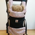 【再販】☆エルゴアダプト☆360☆華やか☆リバティ風ピンク系☆よだれカバー&首回りカバー&収納カバー☆エルゴカスタム☆