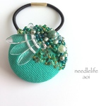 森の妖精〜刺繍ヘアゴム