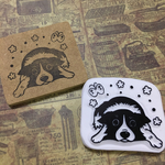ボーダーコリーの伏せはんこ【受注生産】