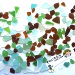 シーグラス　90g　小さめ多めです。