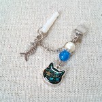 宇宙ネコの充電口＆イヤホンジャックアクセサリー