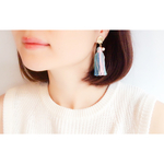 マーメイド summer タッセル ピアス（ブルー） 
