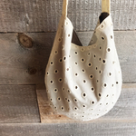 【LA】カットワーク ミニトート Ivory