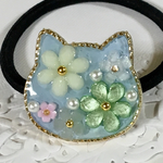 591)ミルキーキャット ヘアゴム