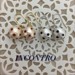 コットンパールの水玉ピアス（イヤリング）