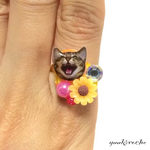 【再販】【オーダーメイド】あなたのおうちの犬猫・好きなものリング♡