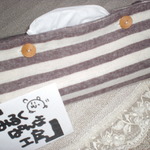 ティッシュカバー　茶色いぼーだー