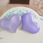 ＊アナスイ風樹脂キャッチピアス＊紫ハート