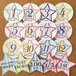 累計700個突破☆ベビーマンスリーカード サークルスター