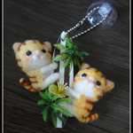 ＊サーフボード×２匹のねこちゃん②　ボールチェーン＊