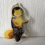 宇宙きつね　アクリルキーホルダー