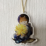 宇宙おおかみ　アクリルキーホルダー