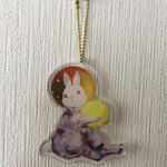 宇宙うさぎ　アクリルキーホルダー