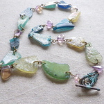 Roman Glass Vintage Necklace