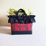 M☆フリルバッグ👜バーバリー柄チェック＊リボン