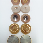 ☆再登場☆ 13～15ｍｍ◇10個入◇　♡ラスト再販♡　ベージュ　ペアアソート秋冬ボタン