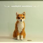 羊毛フェルト　犬　柴犬