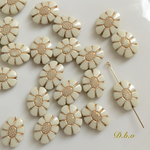 《45個》アクリルビーズ Flower