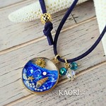 小さな海のレジン ネックレス