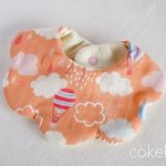 モコモコ◟̆◞̆ ❁Balloons＆ clouds⋈*｡ﾟふわっふわ８重ガーゼスタイ♪