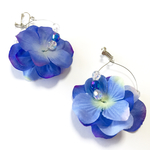 浴衣にもあう  紫陽花フープイヤリングorピアス