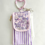 キッズ携帯＆リールキーケース☆通学の必需品♡リバティ・ＪＲグレープ