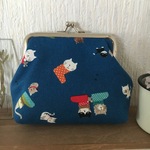 2️⃣長靴に入ってる猫🐈ちゃんのがま口財布👛 (大)  がま口ポーチ👛