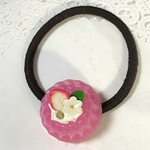  いちごflowerゼリーのヘアゴム