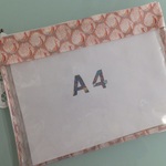 ラスト！リバティビニコのA4クリアポーチ＊ピーコックスピンク