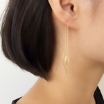 ピアス　simple　gold