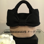 ガーリーなリボンバッグ （大）