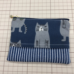 ポケットティッシュカバー　/　  ミニポーチ　/　めがねねこ