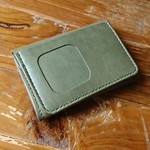 二つ折りのカードと小銭入れ(ＰＡＳＭＯタイプ)　全８色　《受注生産》手縫い