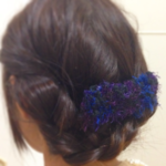 ★再再販★ふんわりモシャモシャバレッタ★Black