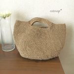 シンプル麻紐のかごバッグ