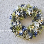 リモニュームとかすみ草小花wreath