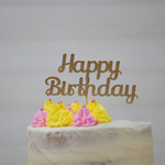 "Happy Birthday" ケーキトッパー（グリッター）8