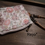 【yoke3141055様ご予約品】【再販】リバティビニコのキーポーチFelicite(あずきミルク系)