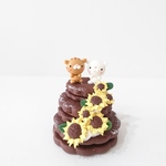 ひまわりクッキー(ねこ)