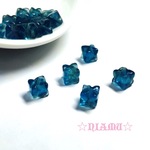 【フローライト　スター】５個　穴あり　ハンドメイド素材
