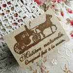 【SALE】スタンプ*3ｃｍ×４．５ｃｍ角*クラシカルな馬車