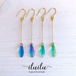  -neon tetra- チェコガラスのピアス【ピアス・イヤリング】/プチプラ/ノンホールピアス/かわいい/人気/浴衣/春/夏