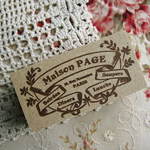 【SALE】スタンプ*3×6ｃｍ角*クラッシックフレーム*Maison Page