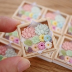 お盆のお菓子セット　6分の1サイズ