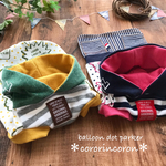 ★オーダー★ネイビー×ピンク★balloon×dotパーカー＆ワンピース犬服