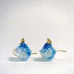 かき氷（ブルーハワイ）のピアス/イヤリング